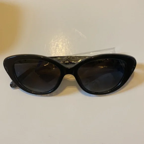 DUPLICATE LISTING FOR BUNDLE: NWOT Coach Glitter Sunglasses Cat Eye Black Silver - Picture 6 of 16